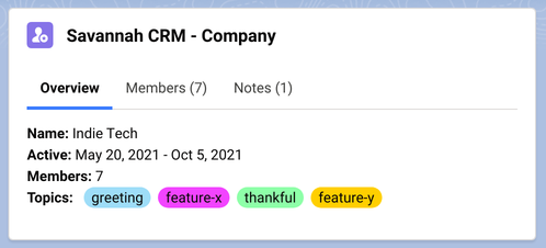 Savannah CRM Integration with Salesforce.com